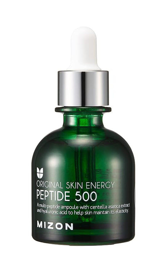 MIZON Peptide 500 Ampoule Peptides Adenosine Hyaluronic Acid Centella Asiatica Skin Elasticity Moisturizing Collagen Booster Korean Serum (1.01 fl. oz)-VivaGrace Women
