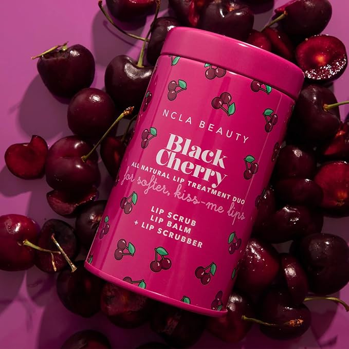 NCLA - Lip Care Set + Lip Scrubber | Clean, Natural, Non-Toxic Beauty (Black Cherry)-VivaGrace Women