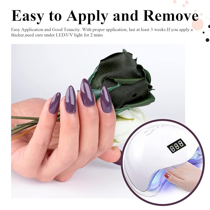Imtiti Taupe Gray Gel Nail Polish, 1 Pcs 15ml Dark Gray Color Soak Off LED Long-Lasting Nail Gel Polish Nail Art Starter Manicure Salon DIY at Home, 0.5 Fluid Ounces