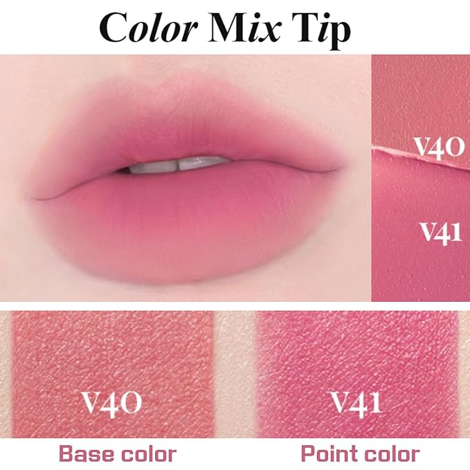 BBIA Last Velvet Tint - Soft & Creamy Matte Finish Lip Stain, Blur Effect with Velvety Texture, Long-Lasting, High Pigment, Lightweight, Non-Drying, Vegan, Korean Lip Makeup (V41 SUMMER BERRY)-VivaGrace Women
