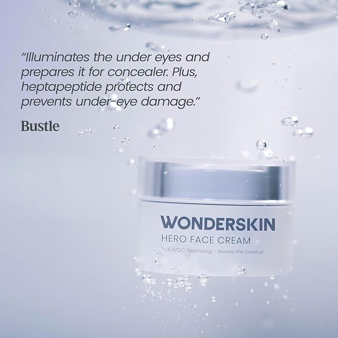 Wonderskin Purevoc Hero Face Cream, Anti Wrinkle Moisturizing Face Cream, Hydrating Face Moisturizer for Women & Men, Anti Aging Face Moisturizer, Daily Facial Moisturizer for Dry Skin-VivaGrace Women