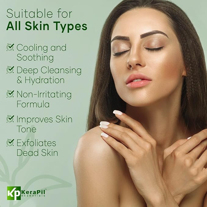 Exfoliating Body Wash with Salicylic Acid - No Dry Out, Gentle Exfoliates Rough and Bumpy Skin, Body Acne Wash, BHA & AHA - Cucumber and Mint Salicylic Acid Body Wash - (16 fl oz)-VivaGrace Women