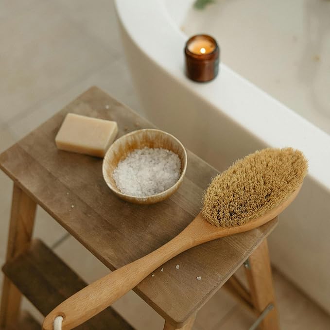 OPO Dead Sea Salt Scrub 12 oz Unscented Pure Natural with Light Unscented Vitamin E Jojoba Exfoliating Face Body Soft Smooth Fresh Skin Hydrating Moisturizing Revitalizing-VivaGrace Women