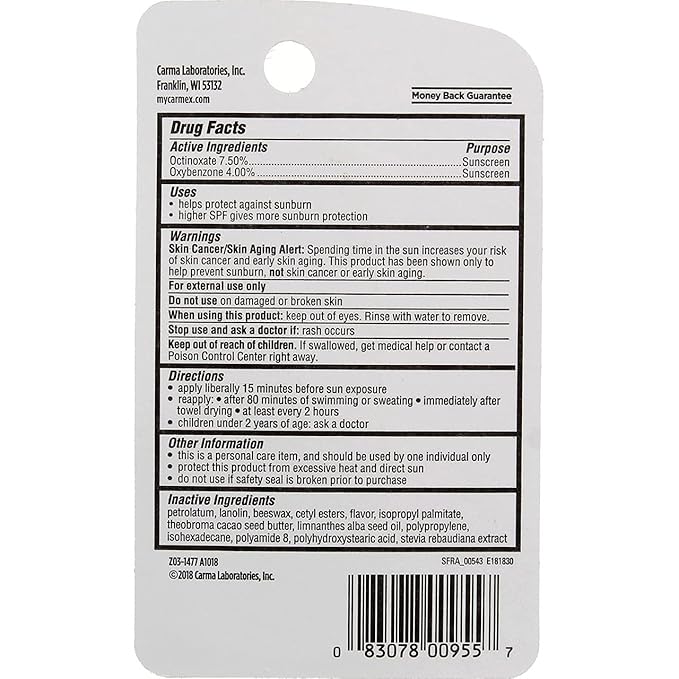 Carmex Click-Stick Moisturizing Lip Balm SPF 15 Cherry 0.15 oz (Pack of 2)-VivaGrace Women