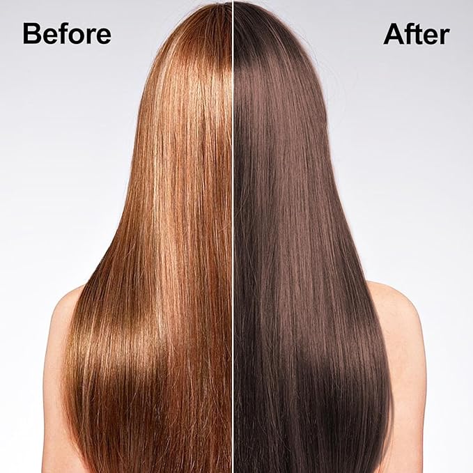 Coffee Hair Dye, Hair Dye Shampoo for Men and Women, Hair Color Shampoo For Home Use, Shampoo Para Canas, Hair Dye Shampoo 3 in 1, 16.9 Fl Oz (Coffee)-VivaGrace Women