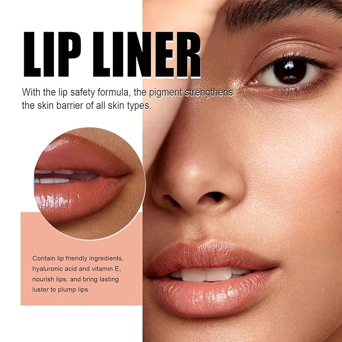 Longwear Peel-off Lip Stain Marker Peel Off with Vitamin E - Smudge-Resistant Lip Liner & Base for All Skin Types (01#)-VivaGrace Women