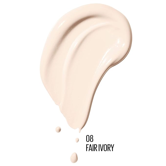 Maybelline Dream Radiant Liquid Medium Coverage Hydrating Makeup, Lightweight Liquid Foundation, Fair Ivory, 1 Count-VivaGrace Women