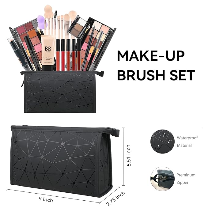 28 Pieces Makeup Kit for Women Full Kit, Eyeshadow Palette,Lip Gloss Set,Lipstick,Blush,Foundation,Concealer,Mascara,Eyebrow Pencil,Include Makeup Brush Set,Professional Makeup Kit for Teens-VivaGrace Women