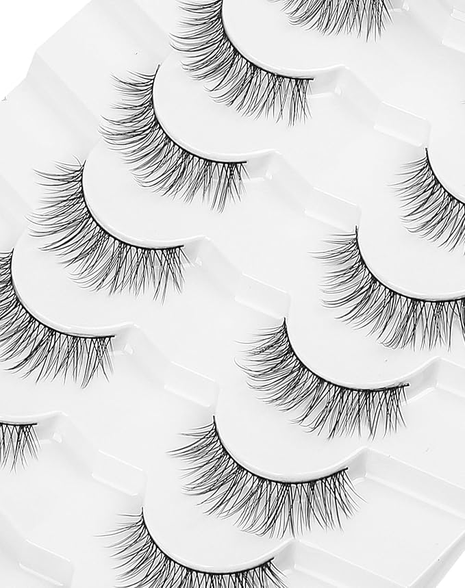 Natural Lashes Natural Eyelashes Short Eyelashes Natural Look False Eyelashes Wispy Eye Lashes Small Lashes Fake Lashes K28-VivaGrace Women