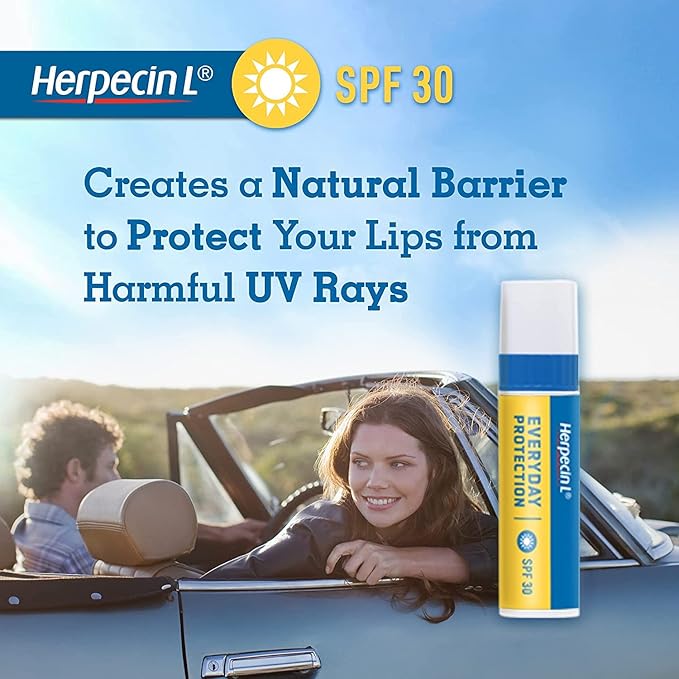 Herpecin L Lip Protectant SPF 30 0.10 oz ( Pack of 3)-VivaGrace Women