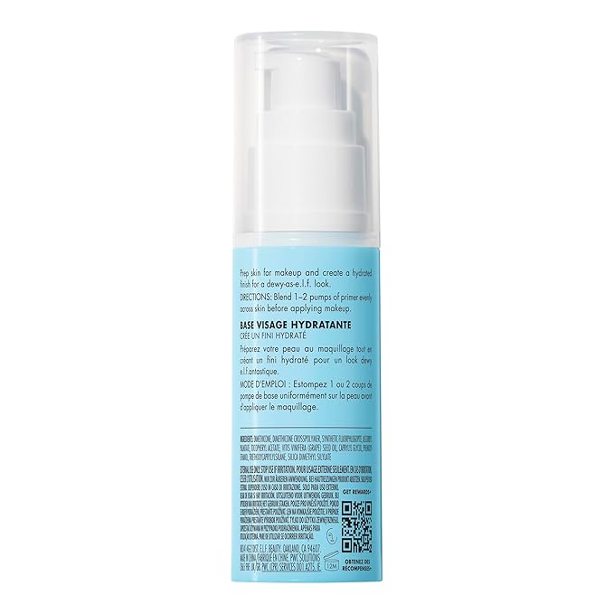 e.l.f. Hydrating Face Primer, Makeup Primer For Flawless, Smooth Skin & Long-Lasting Makeup, Fills In Pores & Fine Lines, Vegan & Cruelty-free, Large-VivaGrace Women