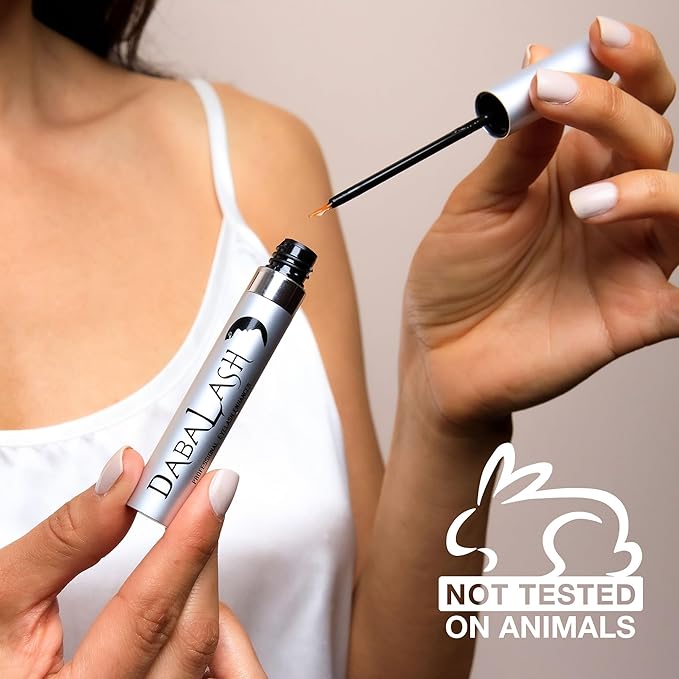 DABALASH Trio Combo – Professional Eyelash & Brow Strengthener 0.18 oz, Waterproof Mascara, 0.45 oz & Gentle Vegan Mascara, 0.3oz – Give Your Own Lashes A Longer, Fuller, & Thicker Look