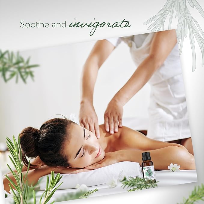 HBNO California Bottled Organic Rosemary Essential Oil 1 fl oz (30ml) - USDA Certified Organic Rosemary Essential Oil for Aromatherapy, Soap Making, DIY, Fragrances, Diffuser-VivaGrace Women