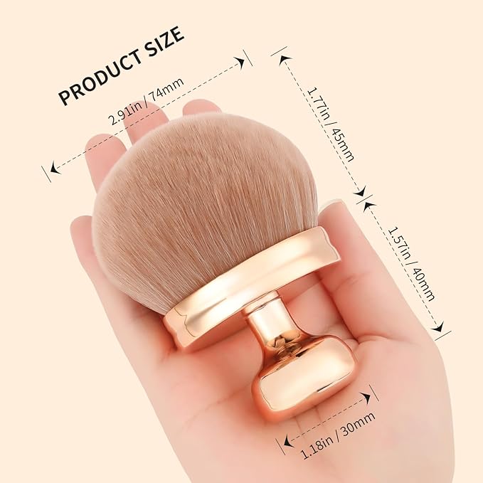 docolor Extra Large Body Makeup Brush For Self Tanner, 3 Inch Width Self Tanning Blend Brush, Soft synthetic hair, Powder, Foundation, Blusher, Bronzer, Face and Body Brush Gift box-VivaGrace Women