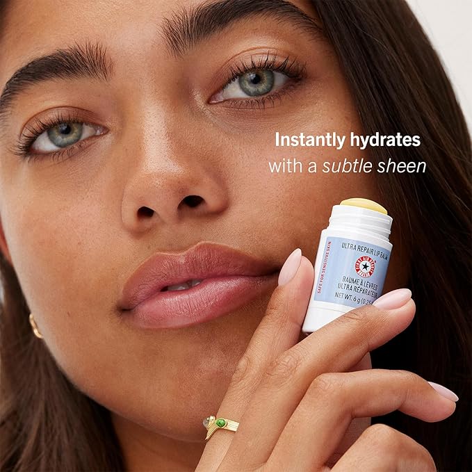 First Aid Beauty Ultra Repair Lip Balm – Instantly Hydrates to Leave Lips Soft, Supple + Plump – Concentrated Formula of Botanical Oils, Butters + Waxes – 0.25 oz-VivaGrace Women