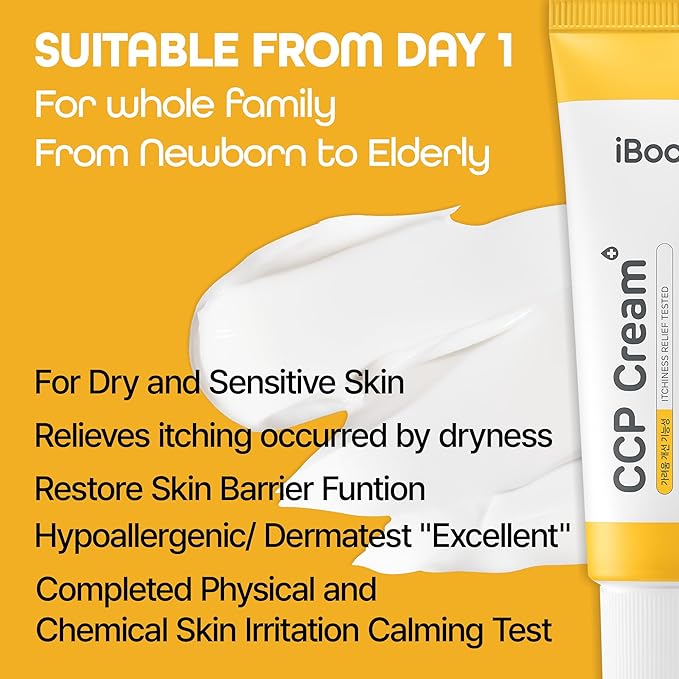 CCP Cream - 1.96 fl Oz - Barrier Hydrating & Moisturizing Cream with Ceramide, Centella asiatica extract and Panthenol for Kid & Adult, Hypoallergenic, Dermatest EXCELLENT-VivaGrace Women