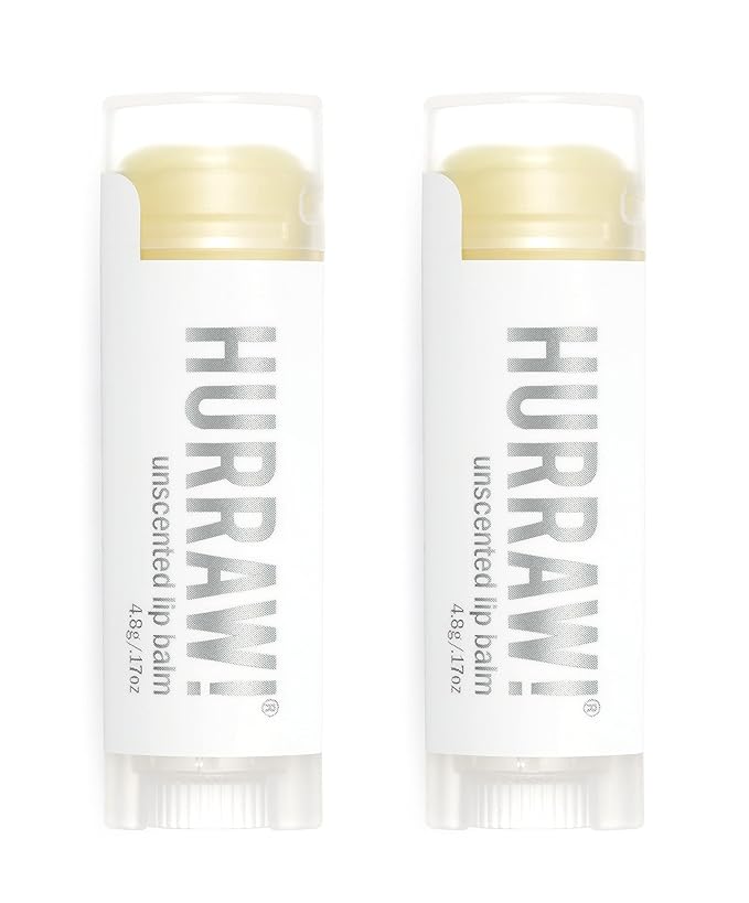 Hurraw! Unscented Lip Balm, 2 Pack: Organic, Certified Vegan, Cruelty and Gluten Free. Non-GMO, 100% Natural Ingredients. Bee, Shea, Soy and Palm Free. Made in USA-VivaGrace Women