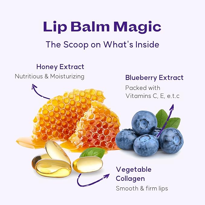 WELCOS FRUDIA Honey Lip Balm – Blueberry | Lip Exfoliating, Moisturizing & Volumizing Dewy Tinted Lip Balm | Organic Lip Balm for Dry & Chapped Lips w/Jeju Blueberry and Honey Extracts (0.33 oz)-VivaGrace Women