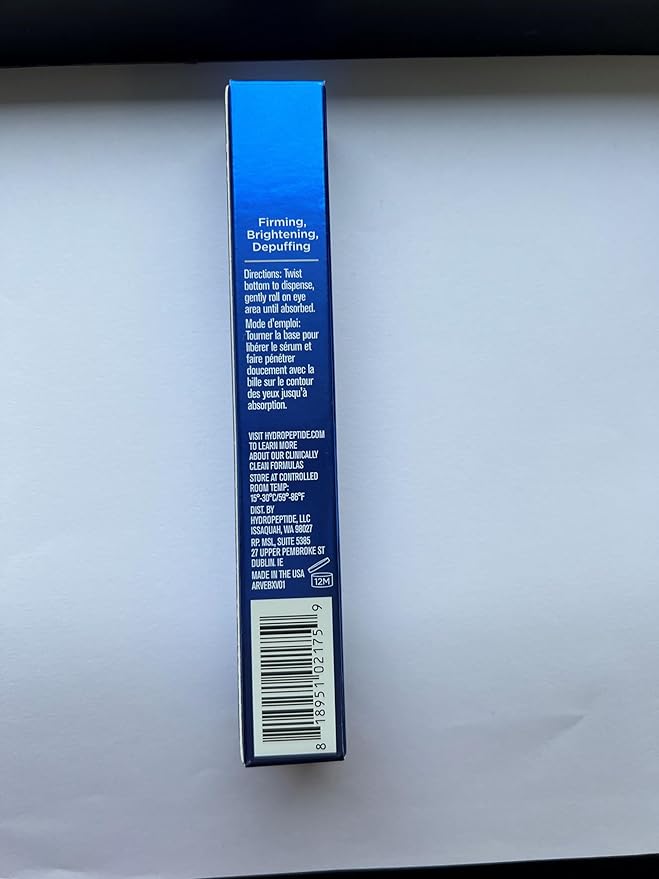 HydroPeptide Vital Eyes, Instant Awakening Serum, Cooling Rollerball, Hydrate and Brighten, 0.3 Ounce-VivaGrace Women