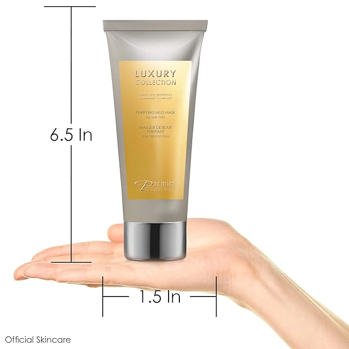Premier Dead Sea mud mask, anti-aging skin care, pore refining mask, witch hazel, aloe vera gel, minerals, nutrients & antioxidants black face mask for body & facial mask skin care 4.4FL.oz-VivaGrace Women