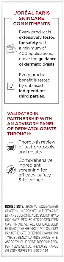 L'Oreal Paris Revitalift 1.5% Pure Hyaluronic Acid Serum for Face, Anti Aging Serum to Hydrate Skin & Reduce Wrinkles, Fragrance Free Skin Care for All Skin Types, 1 Oz-VivaGrace Women