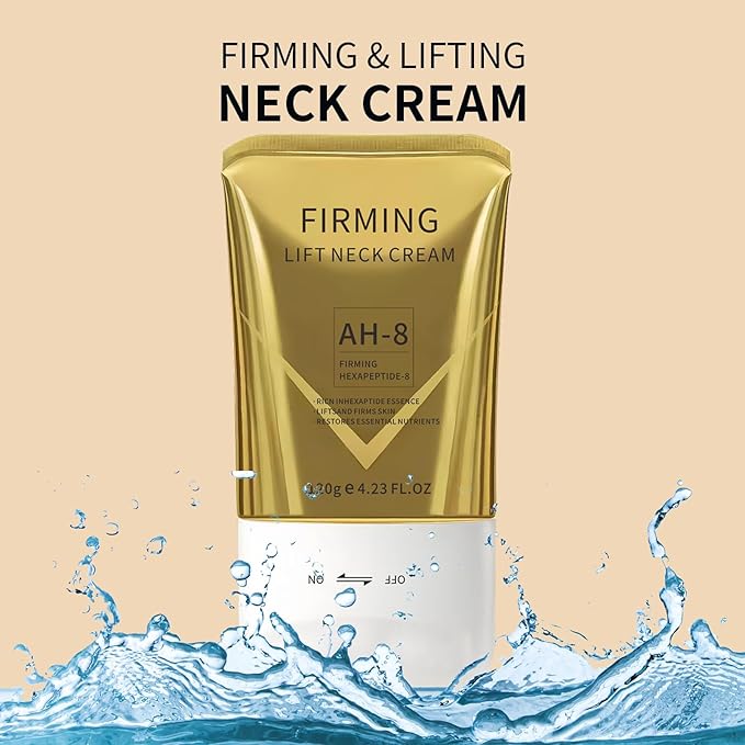 AH-8 Firming Neck Cream with Roller, Tightening & Lifting Cream for Sagging Skin, Contains Hexapeptide, Moisturizing for Face & Body Skin Tightening Cream-VivaGrace Women