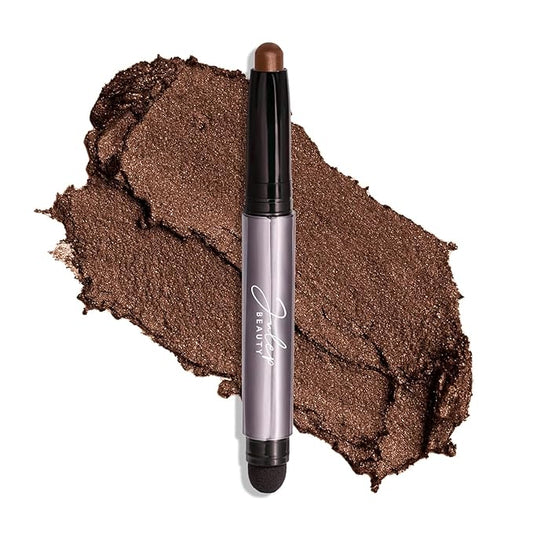 Julep Eyeshadow 101 Cream-to-Powder Waterproof Shadow Stick – Cocoa Shimmer – Long-Lasting, Crease-Proof, Chocolate Brown Shimmer Cream Eyeshadow with Built-in Smudger-VivaGrace Women