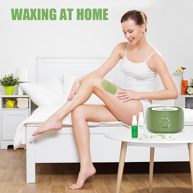 Waxing Kit - TIKESI Wax Warmer for Hair Removal, Hard Wax Kit with 14oz 5 Bags Hard Wax Beans for Full Body, Legs, Face, Eyebrows, Bikini, Brazilian Waxing Kit for Women Men-VivaGrace Women