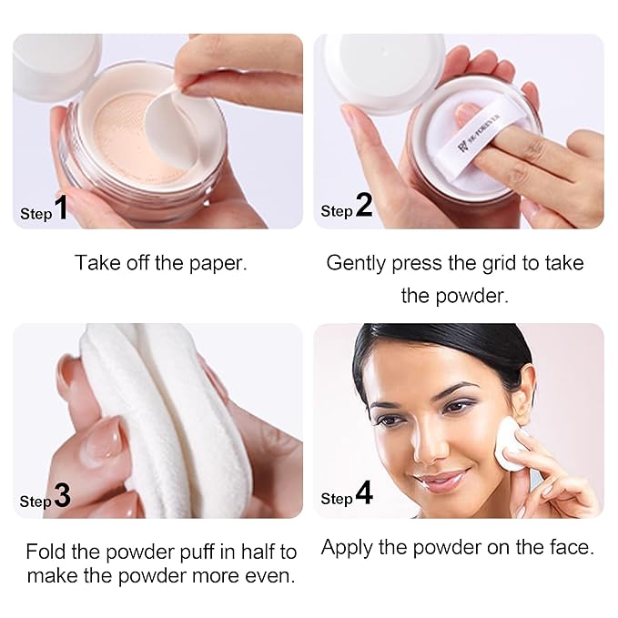 FV Translucent Powder Setting Powder, Oil-control & Long Lasting Loose Face Powder, Waterproof, Lightweight & Blurring Pores Finishing Powder, Talc-free Baking Powder Makeup, Translucent-VivaGrace Women