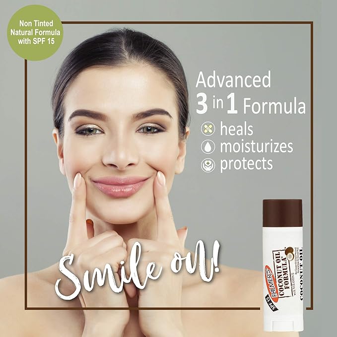 Palmer's Coconut Oil Formula Lip Balm with SPF 15, 0.15 Ounce-VivaGrace Women