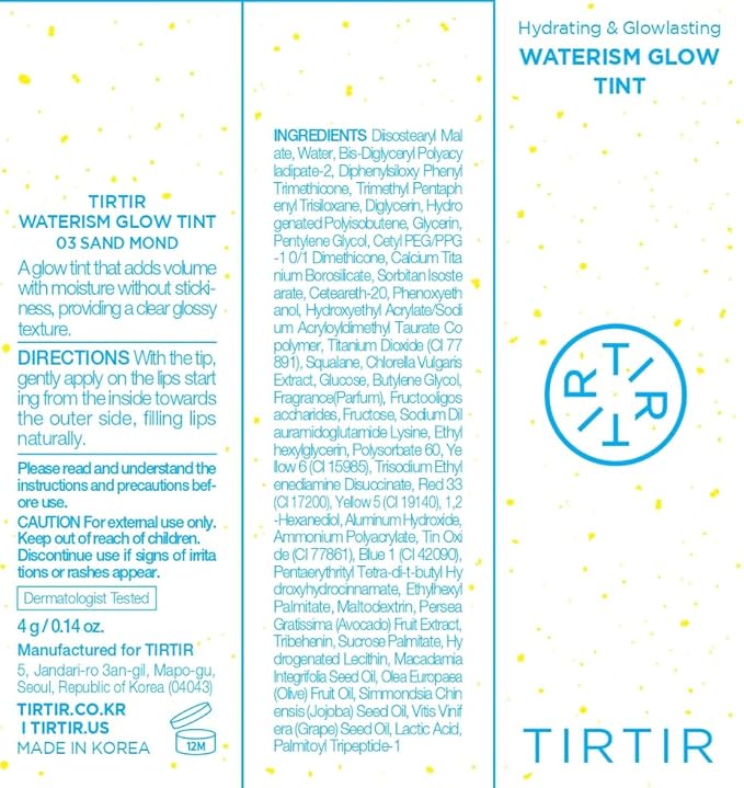 TIRTIR Waterism Glow Tint (03 Sand Mond, 0.14 Fl Oz (Pack of 1))-VivaGrace Women