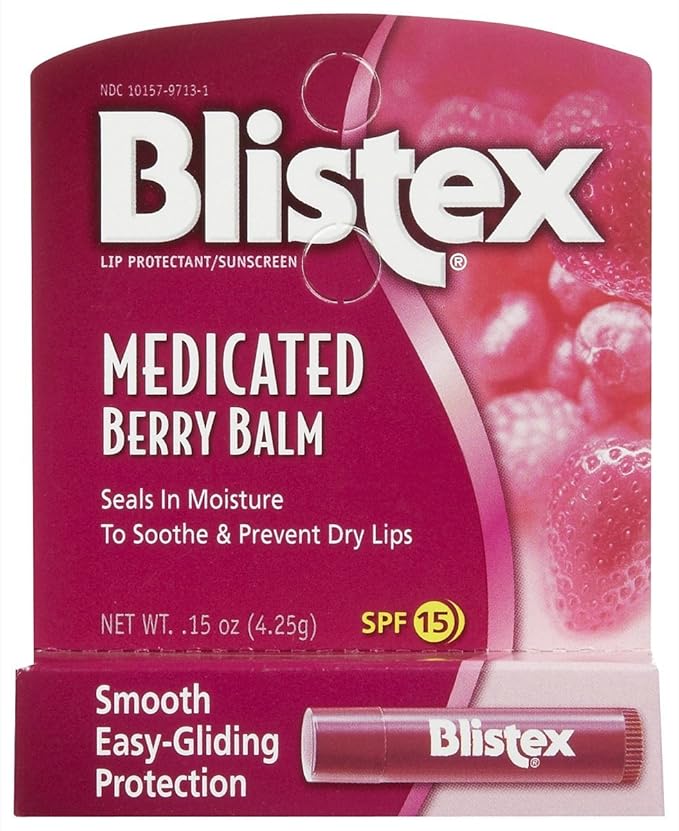 Blistex Medicated Berry Lip Balm, 3 pack-VivaGrace Women