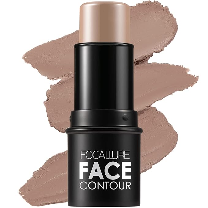 FOCALLURE Cream Contour Stick, Matte Bronzer Stick, Professional Face Shaping & Contouring Stick Makeup, Easy to Apply with Buildable Coverage, Long Lasting & Sweatproof, TORTILLA-VivaGrace Women