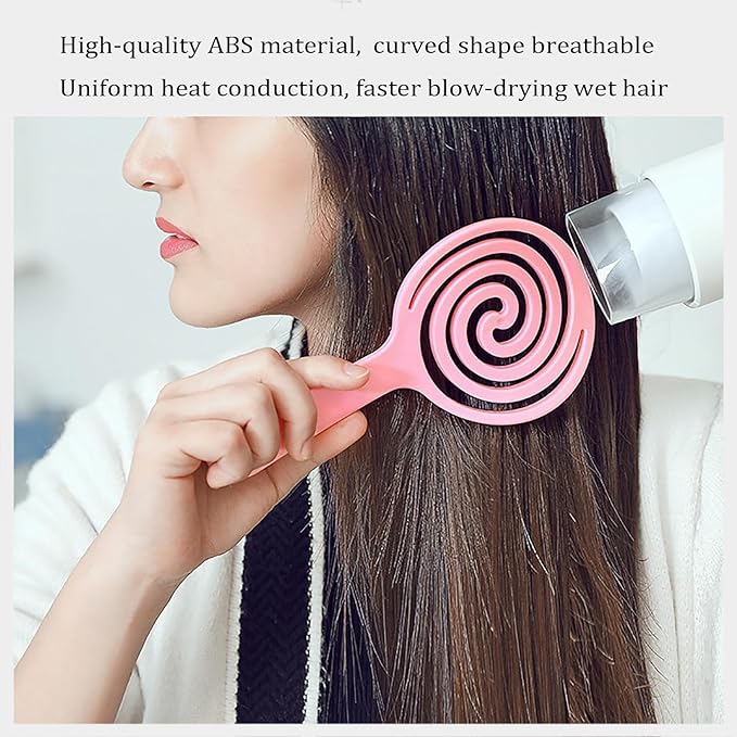 4 Pieces【Ultra-Soft】Baby Fine or Straight Hair Detangling Hair Brush for Kids【Skin-friendly material】Faster Blow Drying Styling Hair Detangling Brush with Flexible Bristles(Food grade ABS)Compact size-VivaGrace Women