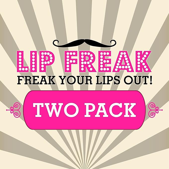 Doctor Lip Bang's BUZZING Lip Balm | Lip Freak | 100% All Natural | Cruelty Free | Pinky Swear | 2 Pack-VivaGrace Women