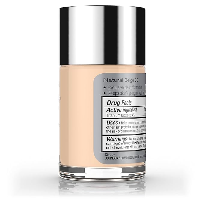 Neutrogena Healthy Skin Liquid Makeup Foundation, Broad Spectrum SPF 20 Sunscreen, Lightweight & Flawless Coverage Foundation with Antioxidant Vitamin E & Feverfew, Natural Beige, 1 fl. oz (Pack of 2)-VivaGrace Women