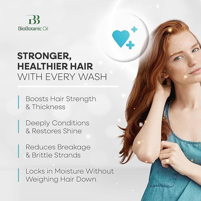 Bio Botanic Oil Hair Mask for Thin, Sparse & Brittle Hair | Strengthens & Restores | Organic Castor & Babassu Oils | SLS-Free, Paraben-Free, Deeply Hydrating & Softening | 250ml-VivaGrace Women
