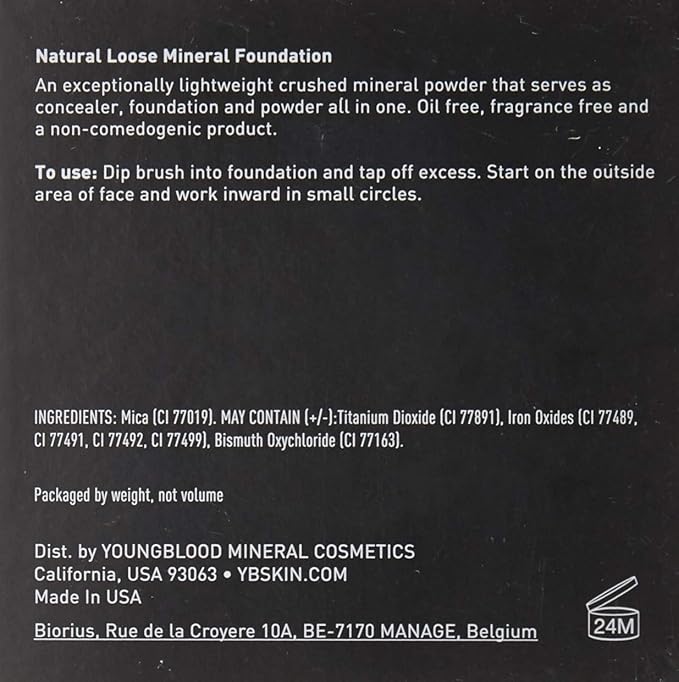 Youngblood Loose Mineral Foundation, Cool Beige | Loose Face Powder Foundation Mineral Illuminating Full Coverage Oil Control Matte Lasting | Vegan, Cruelty Free (Pack of 2)-VivaGrace Women