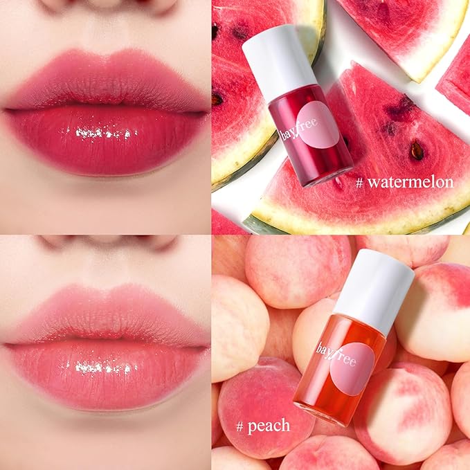 Lip Tint Stain Set, Korean Water Tint Lightweight Non-sticky, Waterproof Long Lasting Liquid Blush & Lip Stain, Transfer-Proof, Matte Finish Lip Color Makeup (juicy)-VivaGrace Women
