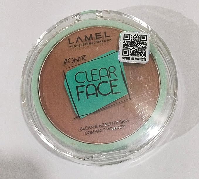 Lamel OhMy Clear Face Powder - Light Natural Coverage & Suet Control - Cruelty Free - Warm Beige N.407-VivaGrace Women
