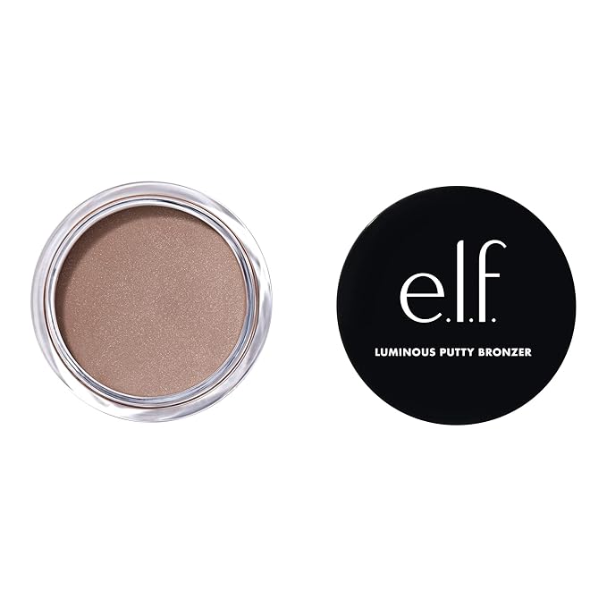 e.l.f. Luminous Putty Bronzer, Lightweight Putty-to-Powder Bronzer For A Radiant, Glowing Finish, Highly Pigmented, Vegan & Cruelty-Free, Vacay Mood-VivaGrace Women
