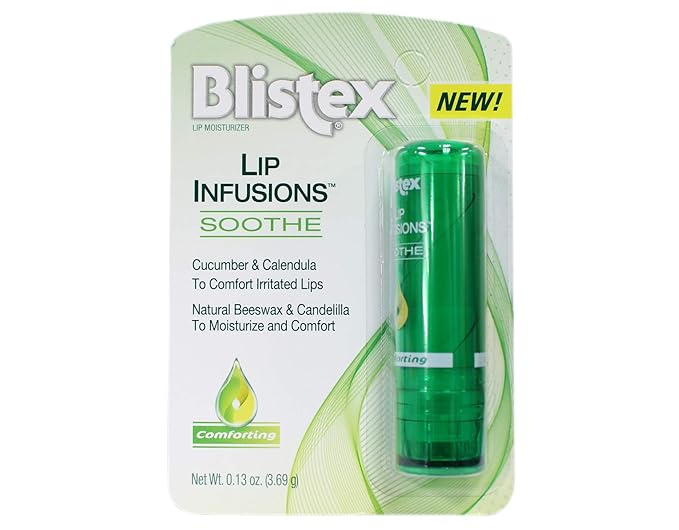Blistex Lip Infusions Soothe Lip Moisturizer 0.13 Ounce (3 Pack)-VivaGrace Women