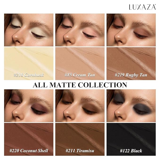 Brown Eyeshadow Stick Makeup 6PCS Set, Neutral Eyeshadow Palette Matte Cream Eye Shadow Eyeliner Brightener Pencil Crayon - BROWN CASHMERE-VivaGrace Women