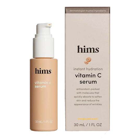 hims Vitamin C Serum for Men - Brightens, Evens Skin Tone, Reduces Wrinkles - Highly Concentrated Anti-Aging Vitamin C Face Serum for Men - 1 fl oz-VivaGrace Women