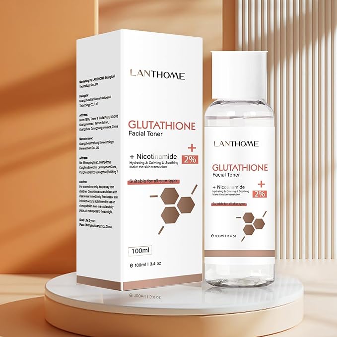 Glutathione Skincare Set, Complete Skin Care Routine Includes Glutathione Cream, Toner, Face Wash & Glutathione Face Serum, Anti-Aging Skincare Set For Women, Tight, Anti-Aging, Radiant-VivaGrace Women