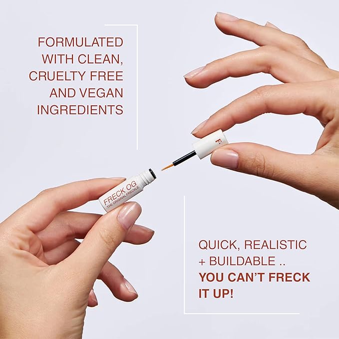 Freck Beauty, The Original Freckle Pen, Mini – Natural-Looking, Buildable and Long-Lasting Faux Freckles with Clean, Vegan Formula, All Skin Tones (FRECK OG)-VivaGrace Women