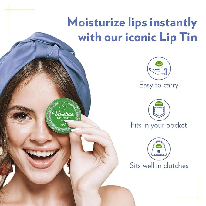 12 x Vaseline Lip Therapy Aloe Vera 20g-VivaGrace Women