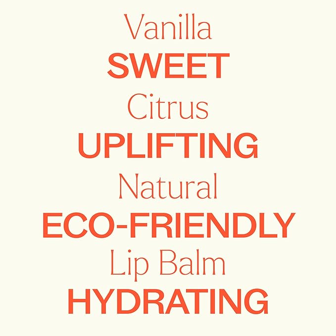 Plant Therapy Vanilla Citrus Natural Lip Balm 0.3 oz (8.5 g) Simple, Natural Ingredients & Packaged in Eco-Friendly Recyclable Cardboard-VivaGrace Women