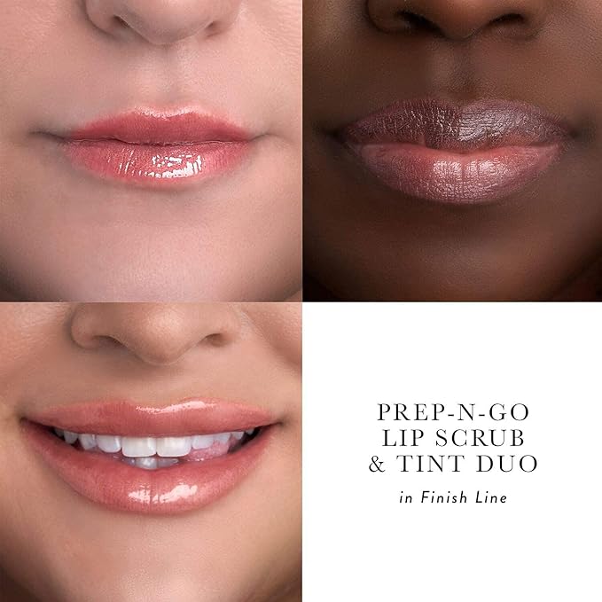LAURA GELLER NEW YORK Prep-n-Go 2-in-1 Lip Scrub and Lip Oil Tint, Lip Hydrating Oil and Exfoliator, Finish Line-VivaGrace Women