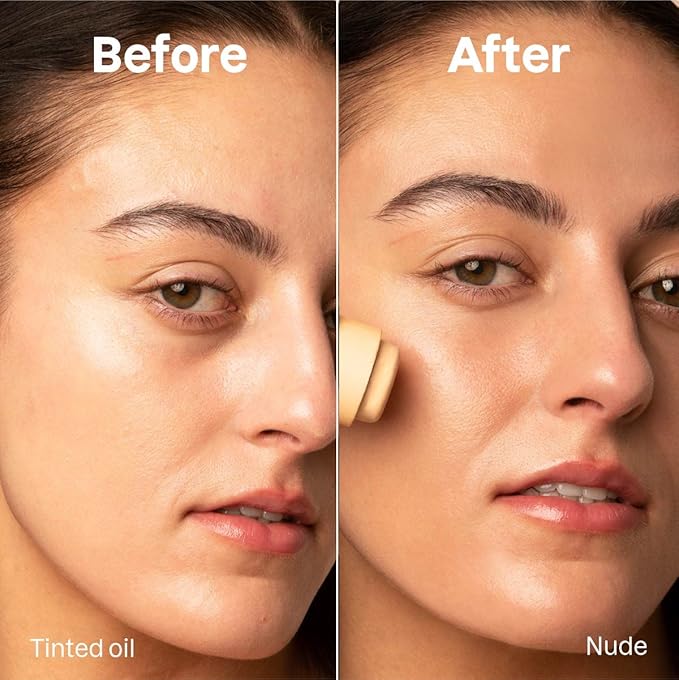 ATTITUDE Oceanly Light Coverage Face Tinted Oil Stick, EWG Verified, Titanium Dioxide-Free, Vegan & Cruelty-Free Tinted Moisturizer, Plastic-Free, Nude, 0.42 Ounces-VivaGrace Women